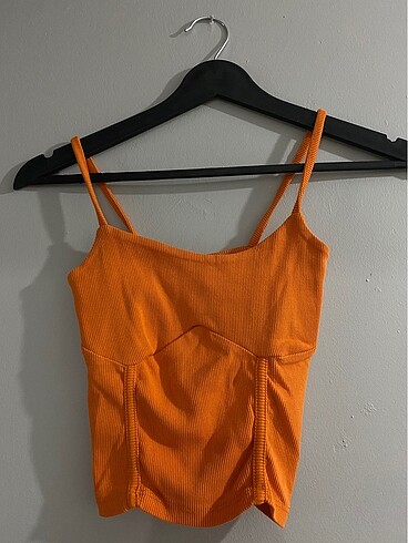 Defacto askılı crop bluz