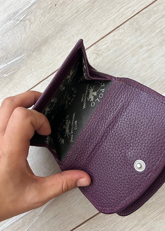 Mor Polo cüzdan - Görsel 4