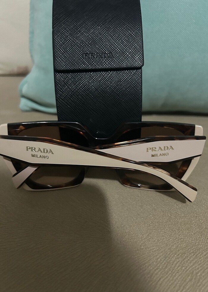 Prada kahverengi gözlük - Görsel 2