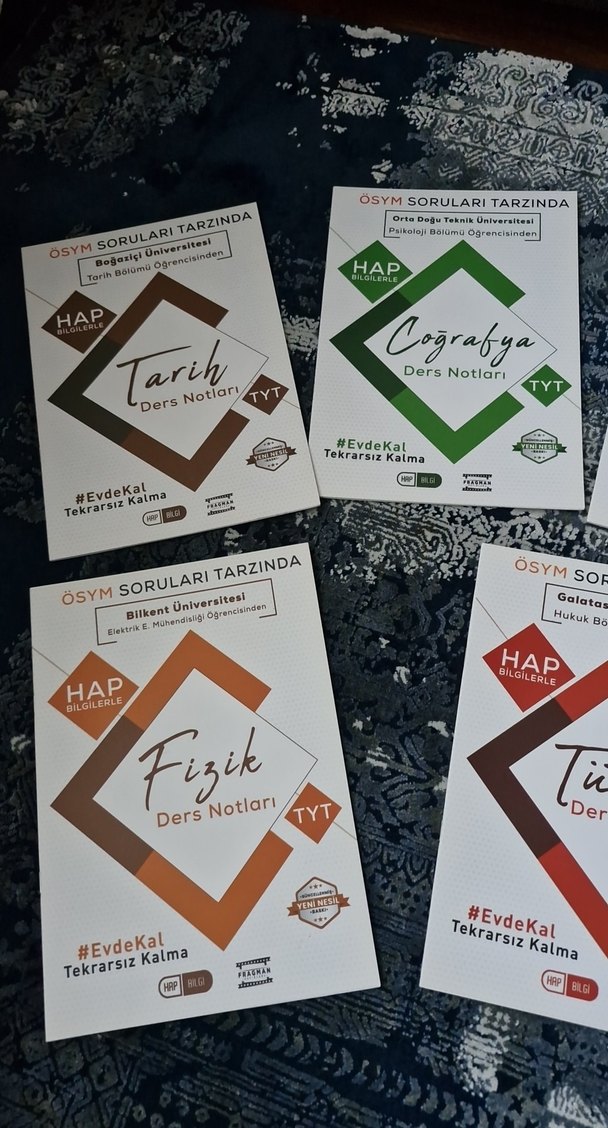 HAP BİLGİ TYT Ders Notları Seti Tarih, Biyoloji ve diğerleri - Görsel 2