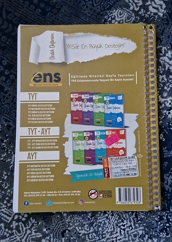 TYT-AYT Tarih Destek Defterim- ens yayınları - Görsel 2