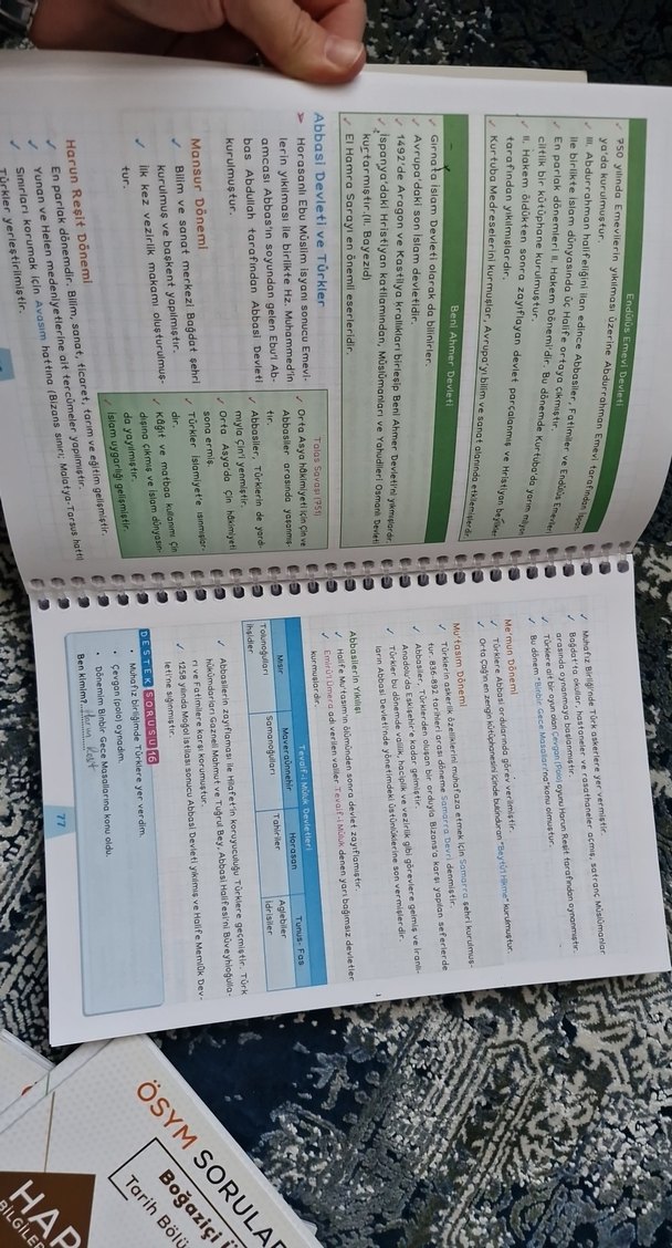 TYT-AYT Tarih Destek Defterim- ens yayınları - Görsel 5