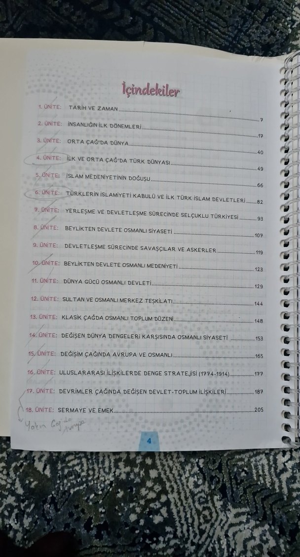 TYT-AYT Tarih Destek Defterim- ens yayınları - Görsel 3