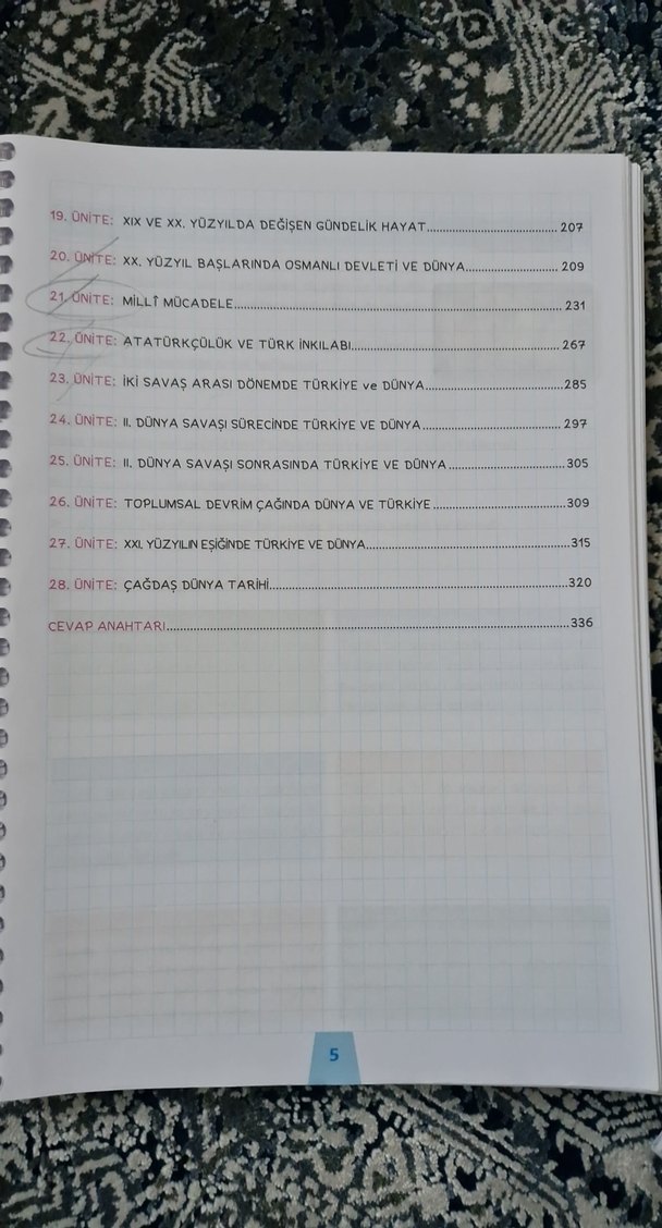 TYT-AYT Tarih Destek Defterim- ens yayınları - Görsel 4