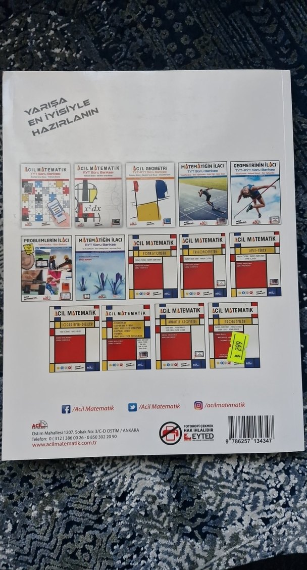 ACİL YAYINLARI- Matematiğin İlacı TYT Soru Bankası - Görsel 2