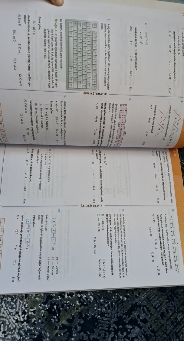 ACİL YAYINLARI- Matematiğin İlacı TYT Soru Bankası - Görsel 5