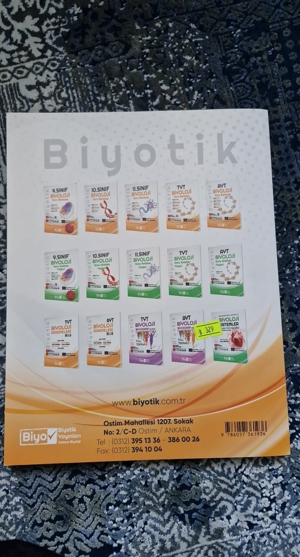 BİYOTİK YAYINLARI- TYT Biyoloji Soru Bankası - Görsel 2
