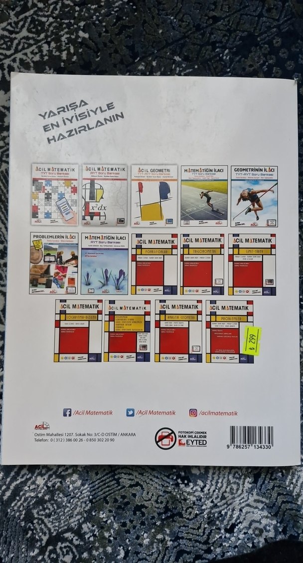 ACİL YAYINLARI- Geometrinin İlacı TYT-AYT Soru Bankası - Görsel 2