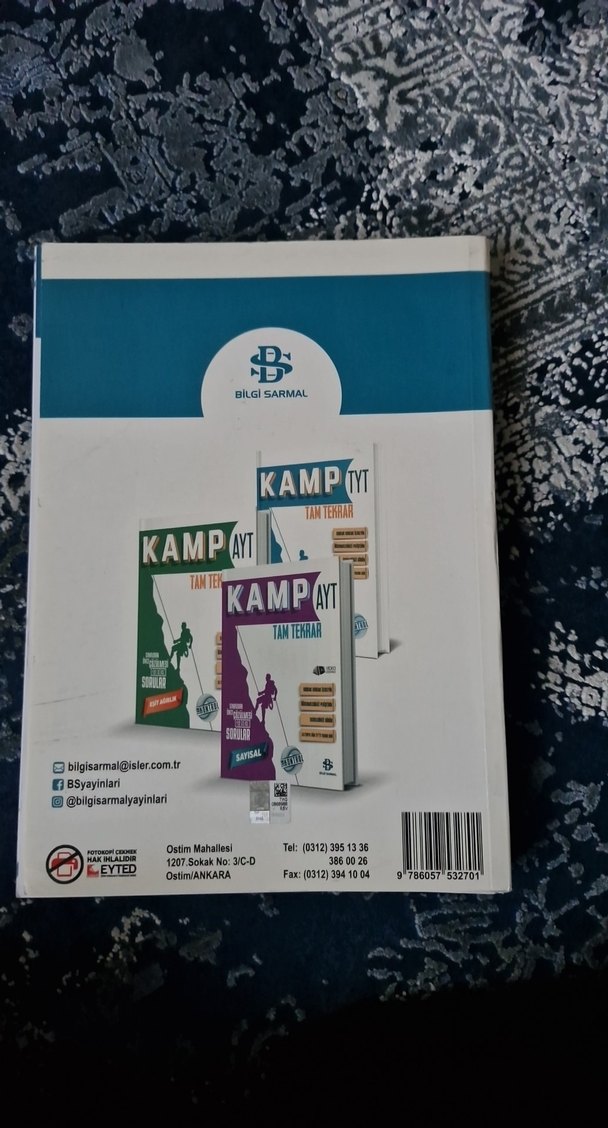 Kamp TYT Sınav Öncesi 2000 Soru Kitabı Tam Tekrar - Görsel 2