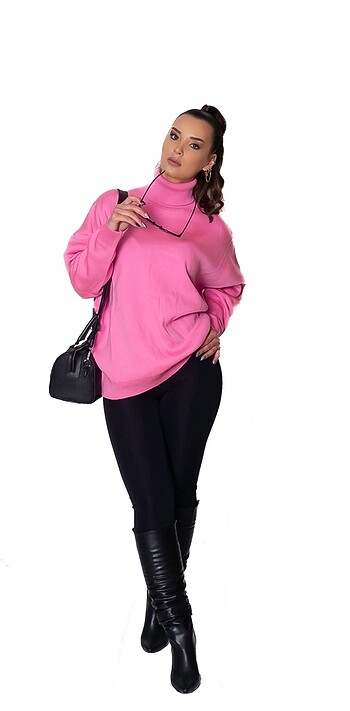 Pembe boğazlı kazak