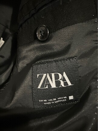 Zara ZARA Unisex Siyah Blazer (M)