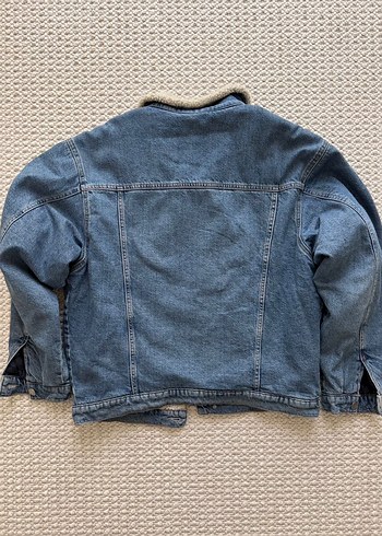 İçi kürklü erkek Kot Ceket kışlık - Görsel 3