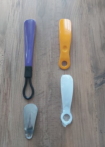 Renkli Plastik metal Ayakkabı Çekeceği Seti