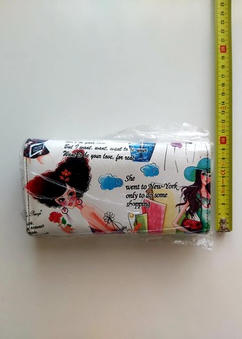 Renkli Baskılı Kadın Clutch Cüzdan - Görsel 4