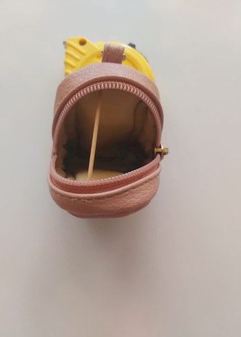 Pembe Kedi Figürlü Küçük Kedi Aksesuar Çantası - Görsel 4