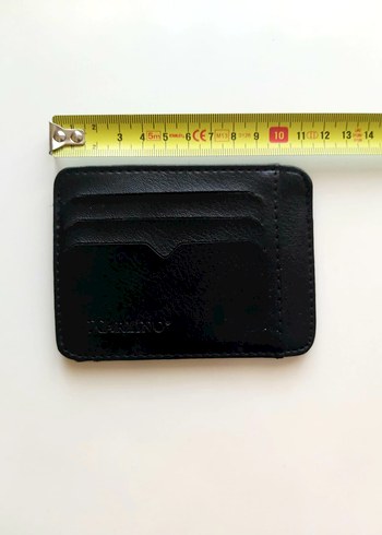 Siyah Deri Erkek Cüzdanı Velcro Kapamalı - Görsel 2