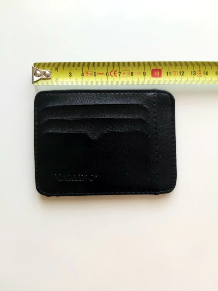 Siyah Deri Erkek Cüzdanı Velcro Kapamalı - Görsel 2