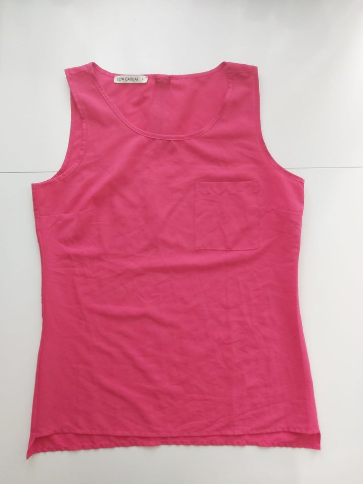 Pembe Kadın Basic Atlet - Görsel 3