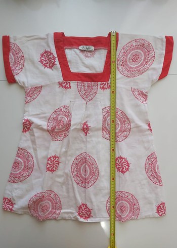 Pembe Bohem Dantel Detaylı şile bezi Tunik - Görsel 3