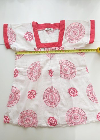 Pembe Bohem Dantel Detaylı şile bezi Tunik - Görsel 5