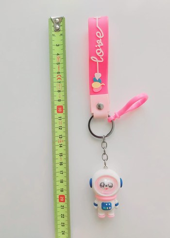 pembe astronotlu love anahtarlik - Görsel 2