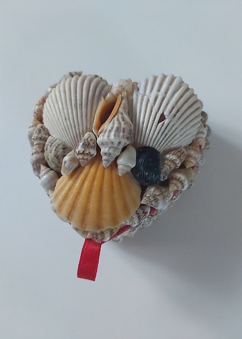 Deniz Kabuklu Kırmızı Vintage Evlenme,Nişan Teklif Yüzügü Kutusu - Görsel 13