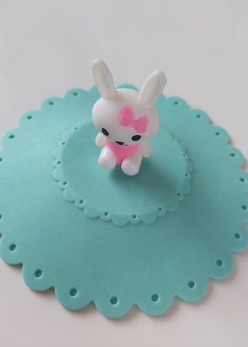 Pembe Mayolu,kurdelali Minimiks tavşanlı bardak koruyucu - Görsel 3