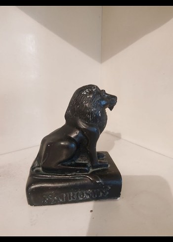 Siyah Aslan Figürin Heykel - Görsel 4