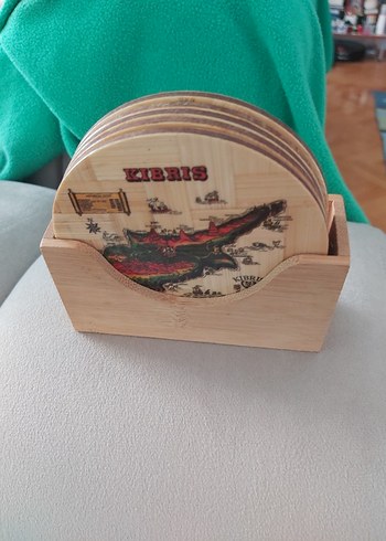 Antika Kıbrıs temalı fincan altlığı - Görsel 14