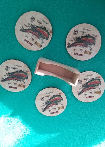 Antika Kıbrıs temalı fincan altlığı - Görsel 5