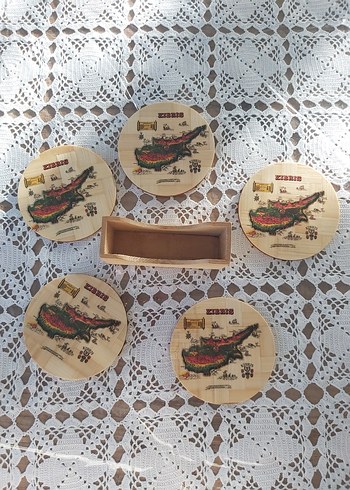 Antika Kıbrıs temalı fincan altlığı - Görsel 4