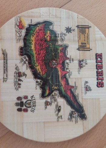 Antika Kıbrıs temalı fincan altlığı - Görsel 12