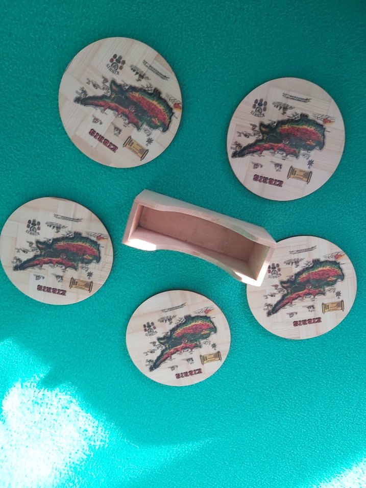 Antika Kıbrıs temalı fincan altlığı - Görsel 5