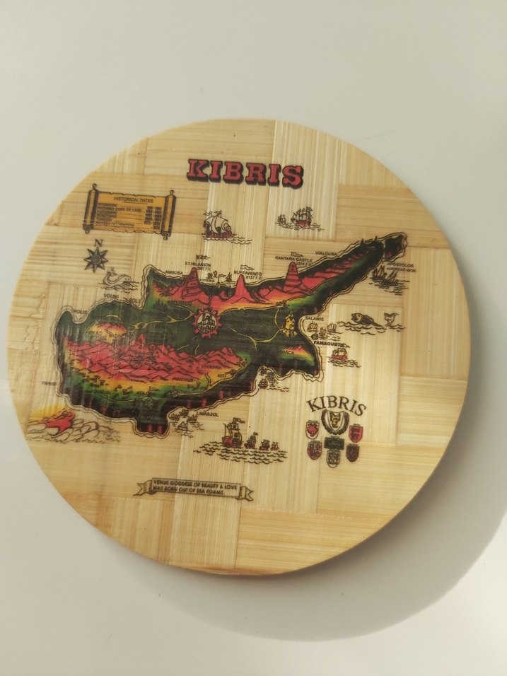 Antika Kıbrıs temalı fincan altlığı - Görsel 2