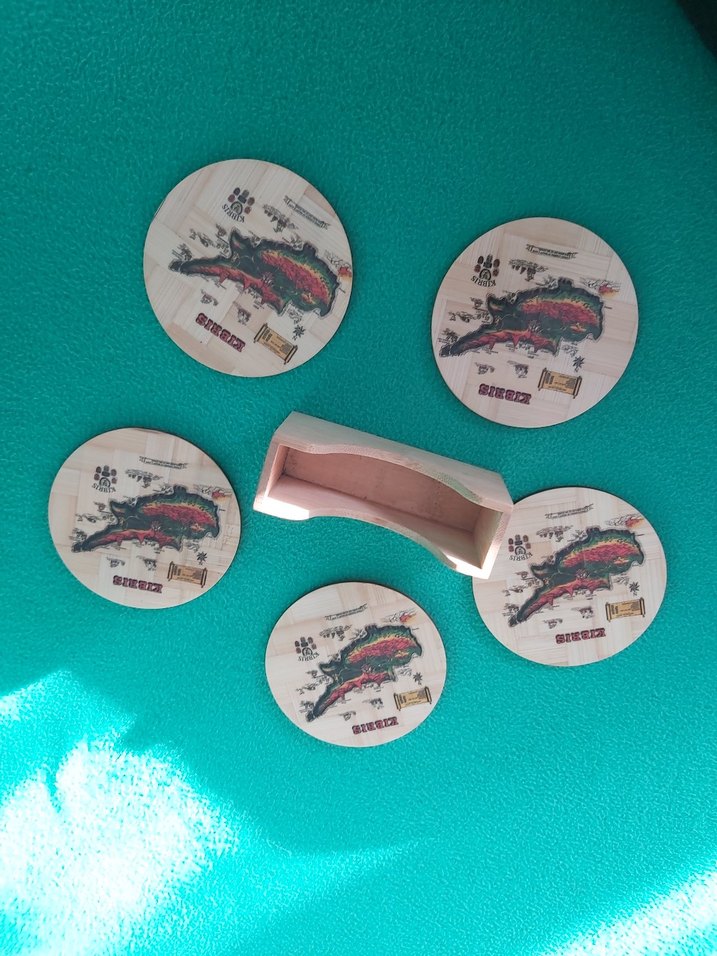 Antika Kıbrıs temalı fincan altlığı - Görsel 3