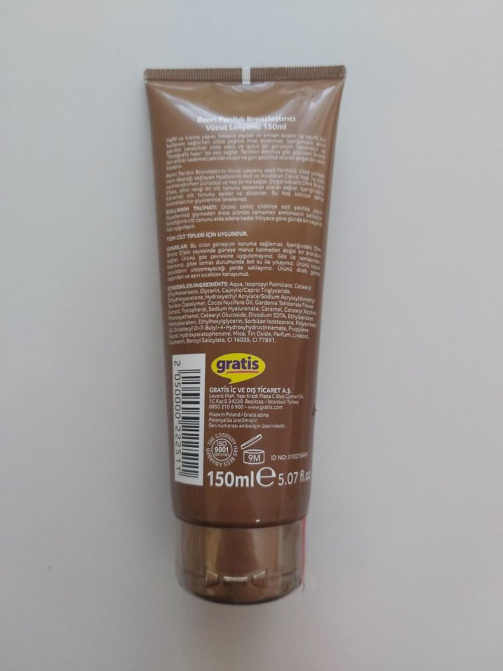 Benri Işıltılı Bronzlaştırıcı Vücut Losyonu 150ml - Görsel 2