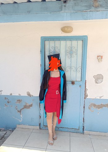 m Beden kırmızı Renk Trendyolmilla Kırmızı Mini Straplez Kemerli Elbise