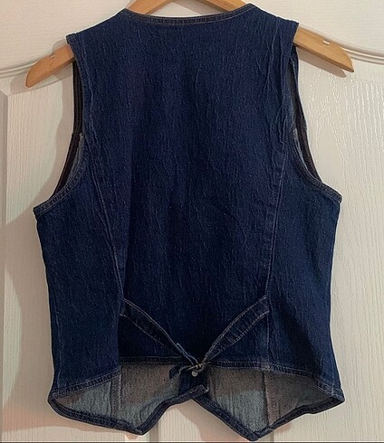 42 Beden Koton Denim Yelek