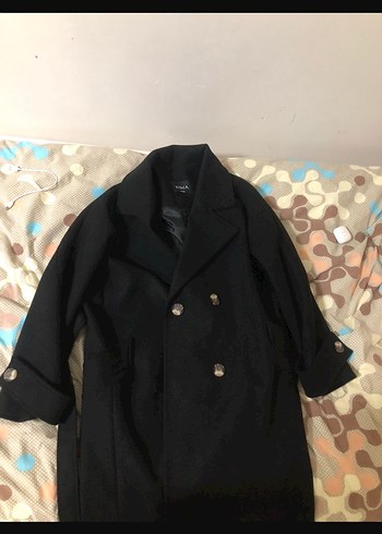 Siyah Uzun Kadın Trençkot - Görsel 3