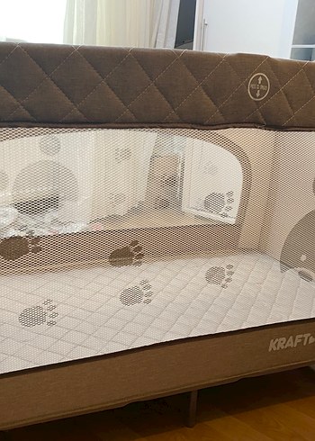 Beden camel Renk Bej Gri Oyun Parkı Yatak KRAft