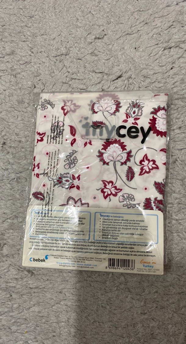 Mycey Gri Emzirme Önlüğü - Görsel 2