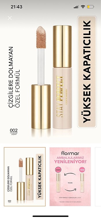  Beden Renk Flormar kapatıcı