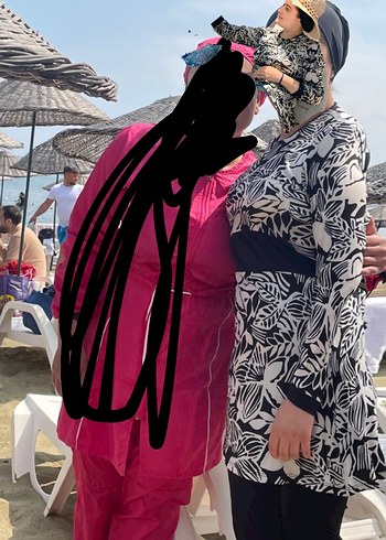 Penti Düğmeli Kısa Kollu Bohem Kadın Mayo