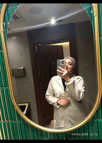 Armine Beyaz Kadın Uzun Kollu Midi Takım