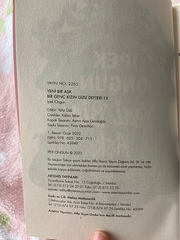  Beden Renk bir genc kızın gizli defteri 13.kitap