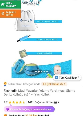 Beden Mavi Yuvarlak Şişme Deniz Kolluğu
