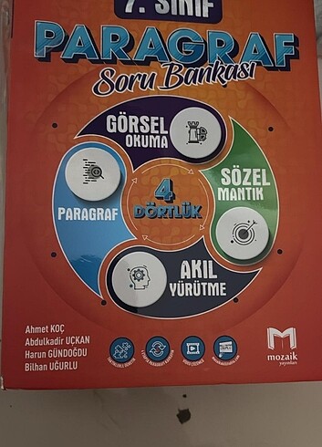 7.Sınıf Mozaik Yayınları Paragraf Soru Bankası 