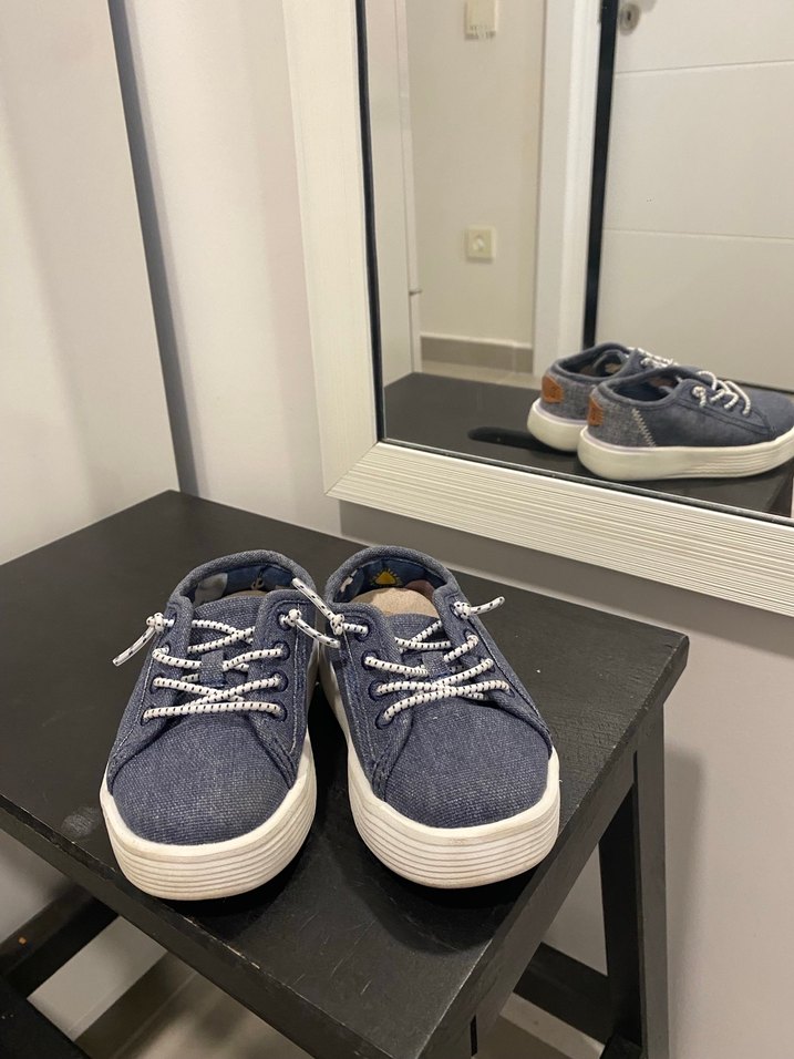 Hey Dude Erkek Çocuk Kot Kumaş Bağcıklı Sneakers - Görsel 3