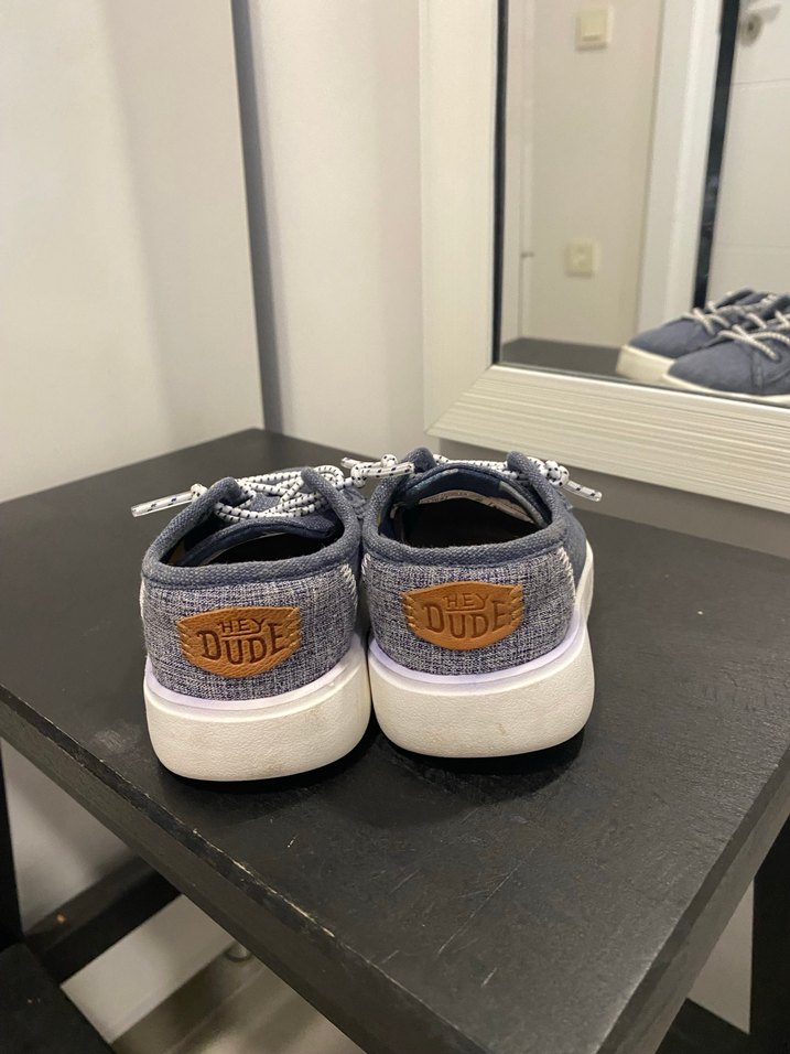 Hey Dude Erkek Çocuk Kot Kumaş Bağcıklı Sneakers - Görsel 2