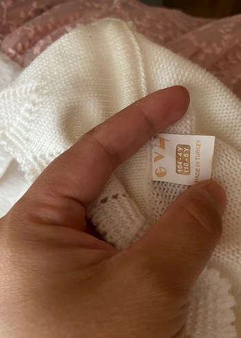 Diğer Dantel İşlemeli Pembe Kız Elbisesi
